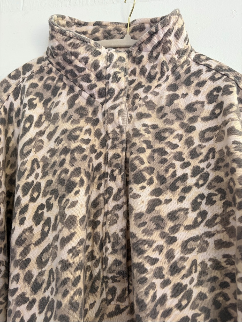 aerie Leopard Print ohSnap-Up Sweatshirt and Trouser in Cake Batter (Set) - Picture 13 of 16